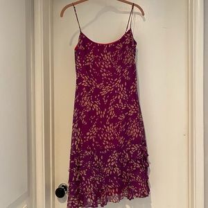 BCBG purple print dress